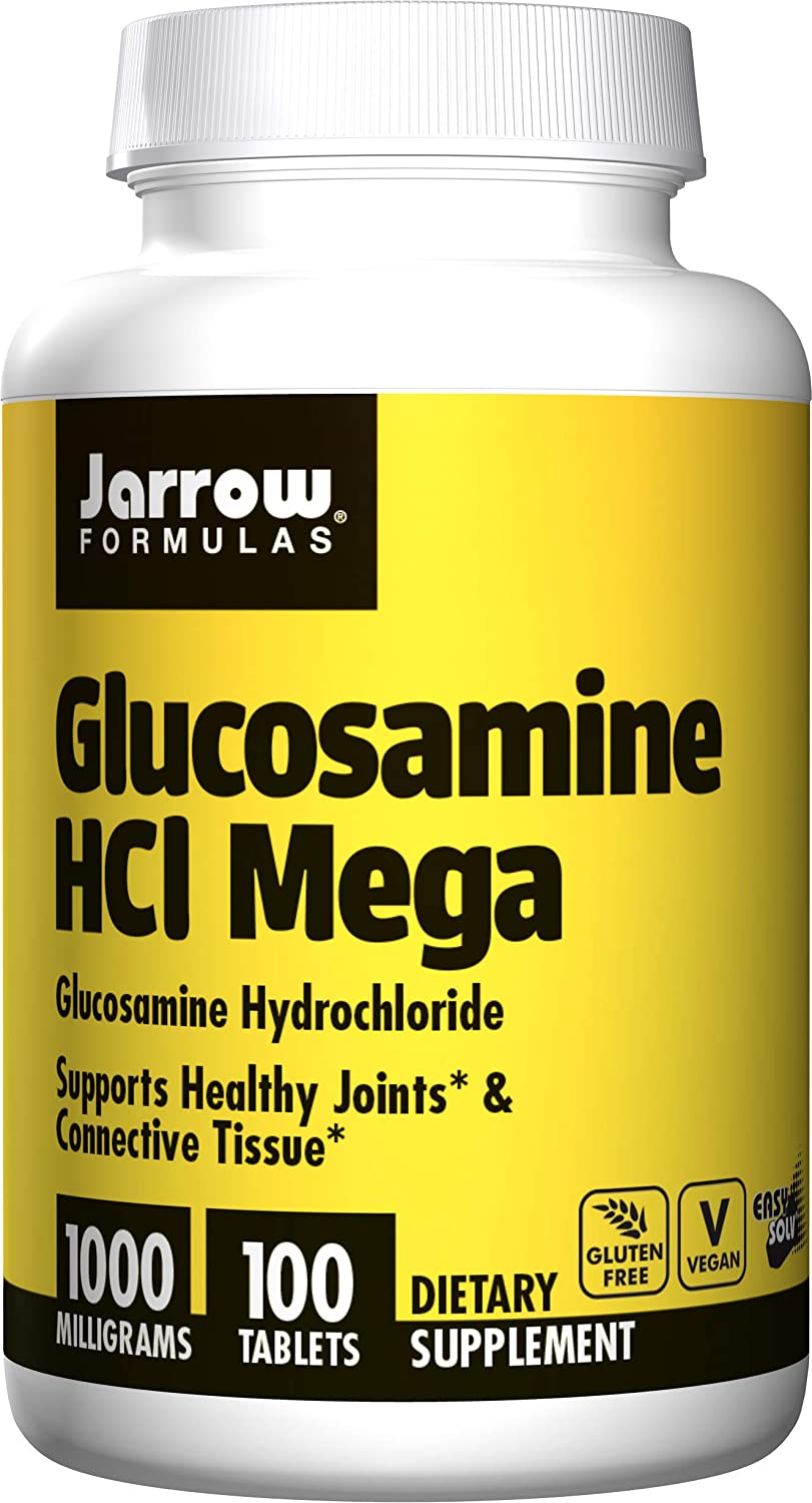 Jarrow Formulas Glucosamine HCl Mega, Supports Healthy Joints & Connective Tissue, 1000 mg, 100 Easy-Solv Tabs