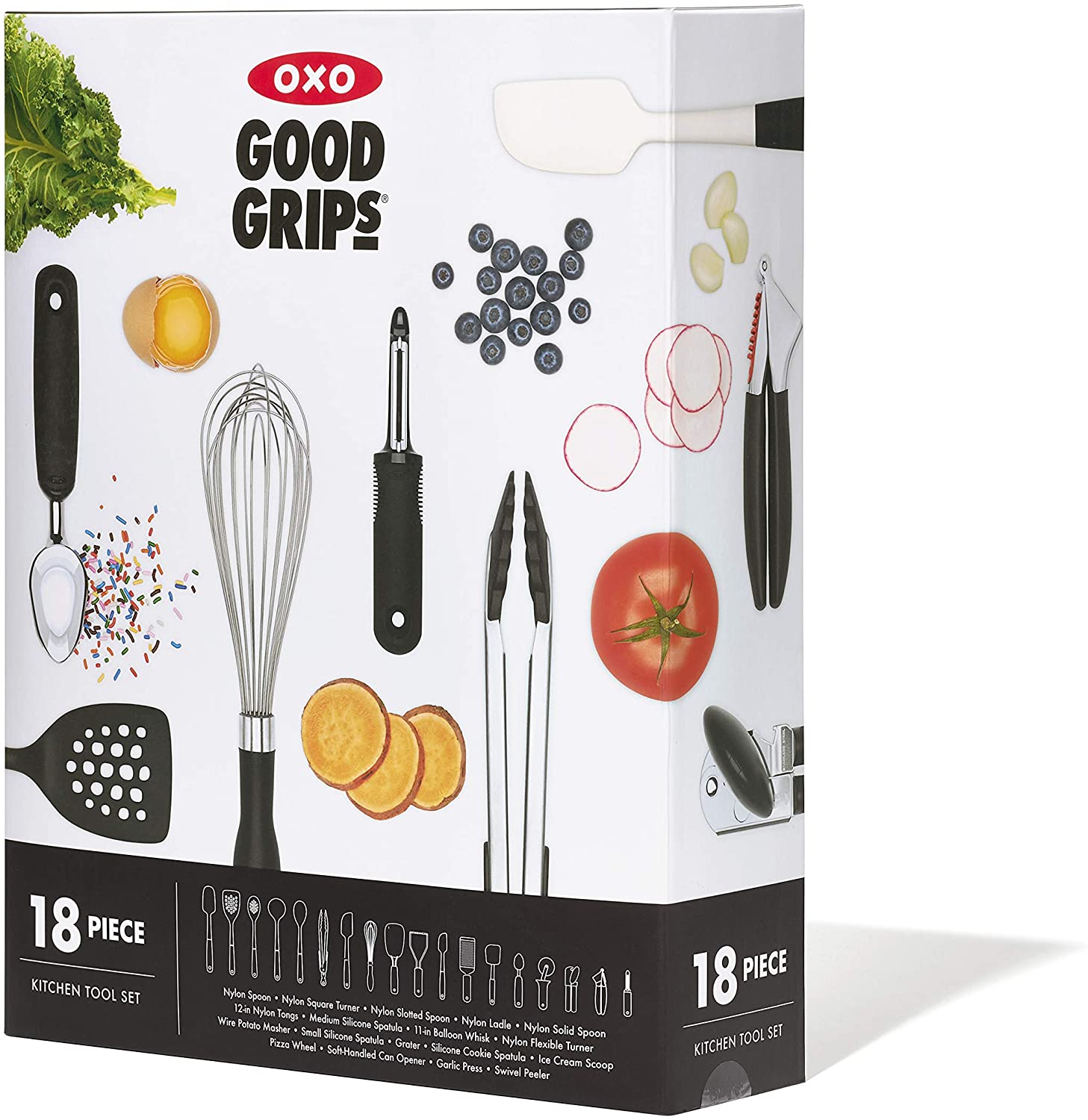 OXO Good Grips 18-Piece Everyday Kitchen Utensil Set