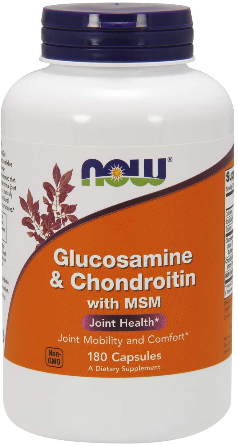 NOW Supplements, Glucosamine & Chondroitin with MSM, Joint Health, Mobility and Comfort*, 90 Capsules